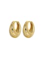 thumb Brass Cubic Zirconia Geometric Vintage Huggie Earring 0