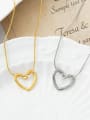 thumb Titanium Steel Heart Trend Necklace 2