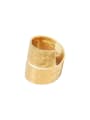 thumb Titanium 316L Stainless Steel Irregular Vintage Stackable Ring with e-coated waterproof 0