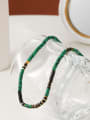 thumb Natural Stone Green Vintage Necklace 1