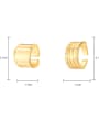thumb Brass Geometric Minimalist Stackable Ring 3