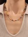 thumb Stainless steel Bead Geometric Bohemia Beaded Necklace 1