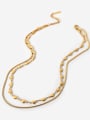 thumb Stainless steel Heart Trend Multi Strand Necklace 2
