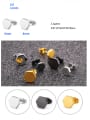 thumb Titanium Steel Smooth Hexagon Minimalist Single Earring(Single-Only One) 3