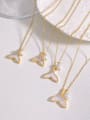 thumb Stainless steel Imitation Pearl Geometric Dainty Necklace 2