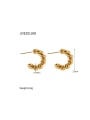 thumb Stainless steel Geometric Trend Stud Earring 3