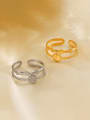 thumb Stainless steel Geometric Hip Hop Stackable Ring 0