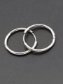 thumb Titanium Steel Round Minimalist Hoop Earring(single) 3