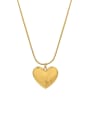 thumb Titanium 316L Stainless Steel Heart Letter Minimalist Necklace with e-coated waterproof 0