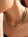 thumb Stainless steel Geometric Trend Link Necklace 1