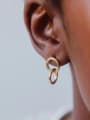thumb Stainless steel Hollow Geometric Minimalist Drop Earring 1