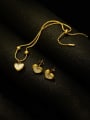 thumb Titanium 316L Stainless Steel  Minimalist Shell Heart  Earring Braclete and Necklace Set with e-coated waterproof 1