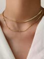 thumb Stainless steel Bead Geometric Trend Multi Strand Necklace 1