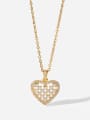 thumb Stainless steel Cubic Zirconia Heart Minimalist Necklace 0