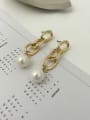 thumb Stainless steel Shell beads Pearl Trend Drop Earring 2