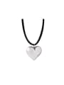 thumb Titanium Steel Heart Trend Necklace 0