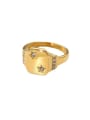 thumb Stainless steel Cubic Zirconia Star Trend Band Ring 0