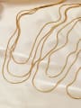 thumb Stainless steel Snake Bone Chain Minimalist Necklace 0