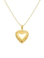 thumb Titanium 316L Stainless Steel Smooth Heart Minimalist Necklace with e-coated waterproof 0
