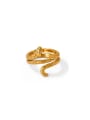 thumb Stainless steel Snake Trend Band Ring 0