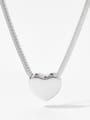 thumb Stainless steel Heart Minimalist Necklace 2