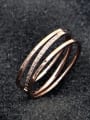 thumb Titanium Cubic Zirconia Geometric Dainty Stackable Ring 3