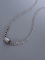 thumb Titanium 316L Stainless Steel Geometric  Letter Vintage Necklace with e-coated waterproof 3