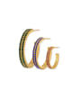 thumb Stainless steel Cubic Zirconia Geometric Minimalist Stud Earring 0