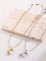 thumb Stainless steel Freshwater Pearl Geometric Vintage Necklace 1