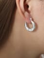 thumb Titanium Steel Geometric Trend Stud Earring 1
