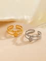 thumb Stainless steel Geometric Hip Hop Stackable Ring 2