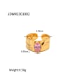 thumb Stainless steel Cubic Zirconia Pink Geometric Trend Band Ring 2