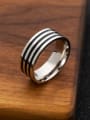 thumb Stainless steel Geometric Minimalist Stackable Men's  Ring 2
