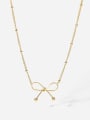 thumb Stainless steel Bowknot Minimalist Necklace 0