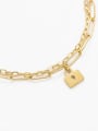 thumb Simple chain lock Pendant with stainless steel bracelet 1