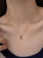 thumb Titanium Steel Water Drop Minimalist Necklace 1