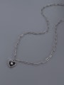 thumb Titanium 316L Stainless Steel Enamel Heart Minimalist Necklace with e-coated waterproof 2