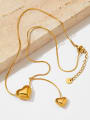 thumb Stainless steel Heart Trend Lariat Necklace 1