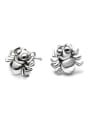 thumb Titanium 316L Stainless Steel Bug Hip Hop spider Stud Earring with e-coated waterproof 0