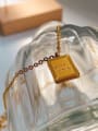 thumb Stainless steel Rectangle Trend Initials Necklace 1