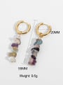 thumb Stainless steel Natural stone Bohemia Drop Earring 3