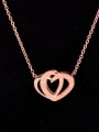 thumb Titanium Heart Dainty Necklace 1