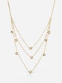 thumb Stainless steel Geometric Ethnic Multi Strand Necklace 0