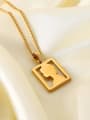 thumb Stainless steel Rectangle Elizabeth Trend Necklace 2
