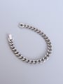 thumb Titanium 316L Stainless Steel Geometric Chain Vintage Link Bracelet with e-coated waterproof 0