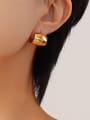 thumb Titanium Steel Geometric Minimalist Earring 1