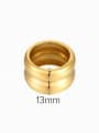 thumb Stainless steel Geometric Trend Band Ring 2