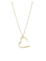 thumb Titanium Steel Heart Minimalist Necklace 3