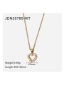 thumb Stainless steel Cubic Zirconia Heart Dainty Necklace 3