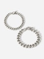 thumb Stainless steel Geometric Vintage Link Bracelet 3